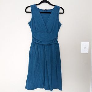 The North Face Teal Blue Stretchy Jersey Knit Dress